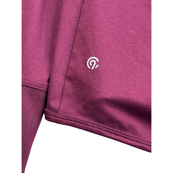 C9 By Champion Full Zip Womens Jacket Size M Thumbholes Lightweight Burgundy - Picture 5 of 7